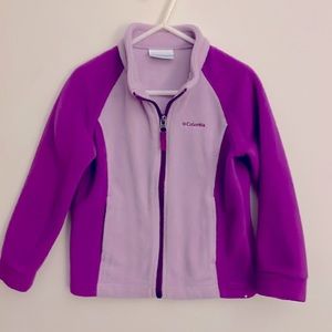 Columbia Girls Fleece Zip Up Jacket